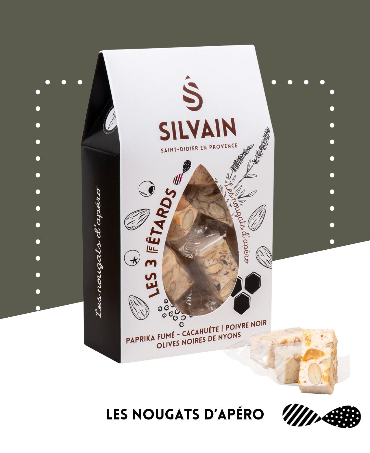 Les 3 fêtards - Nougats apéritifs assortiment