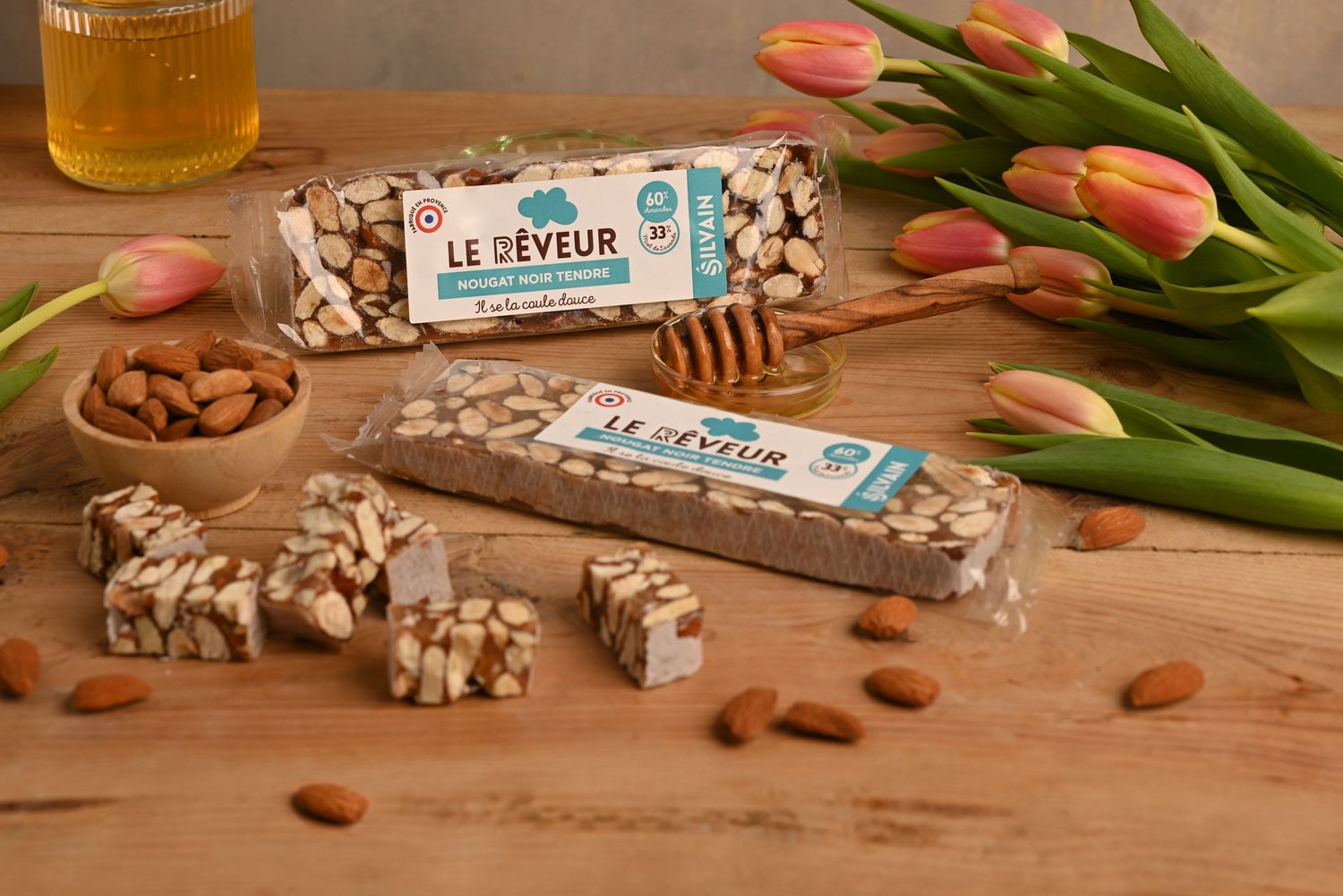 Le rêveur - Nougat noir tendre en barre