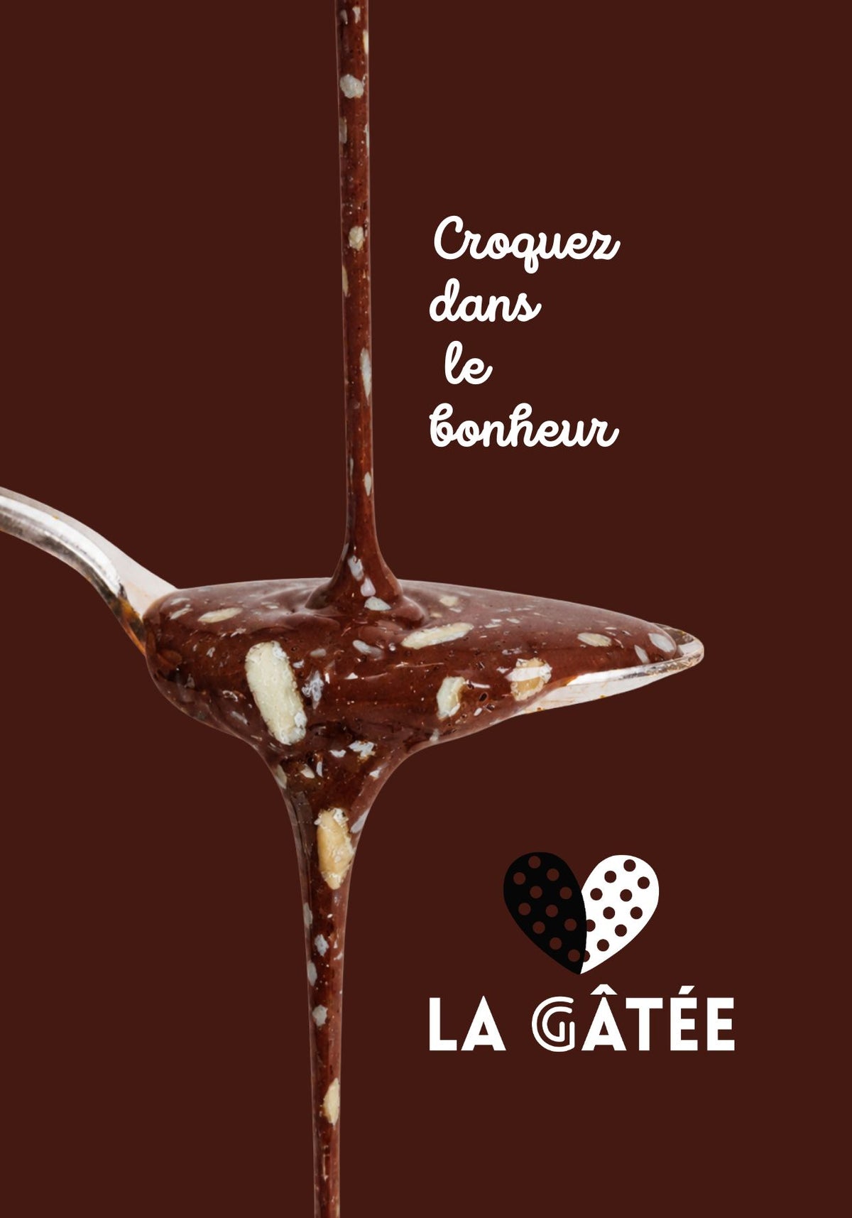 La Gâtée - Nougat blanc au chocolat barre 100g