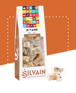 Sachet de 200g de nougats individuels en quatre saveurs différentes.