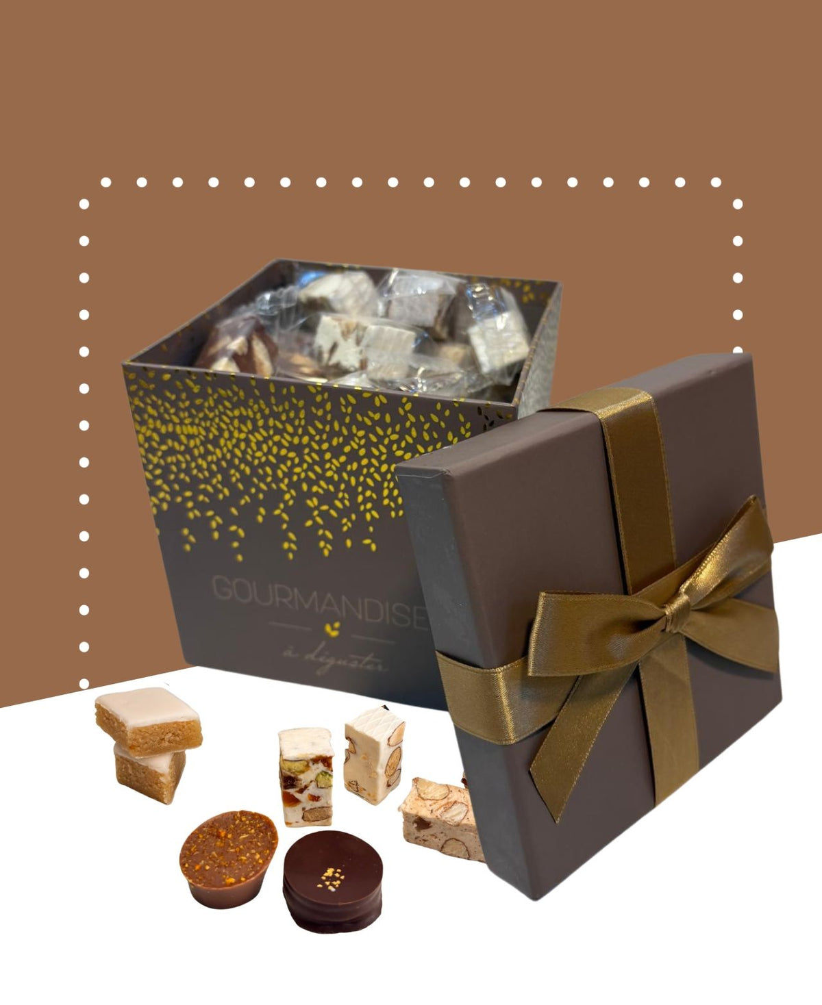 Coffret Noeud Carré gourmandise