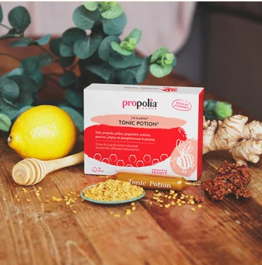 Tonic Potion - Propolis, Miel, Pollen, Gingembre & Acérola