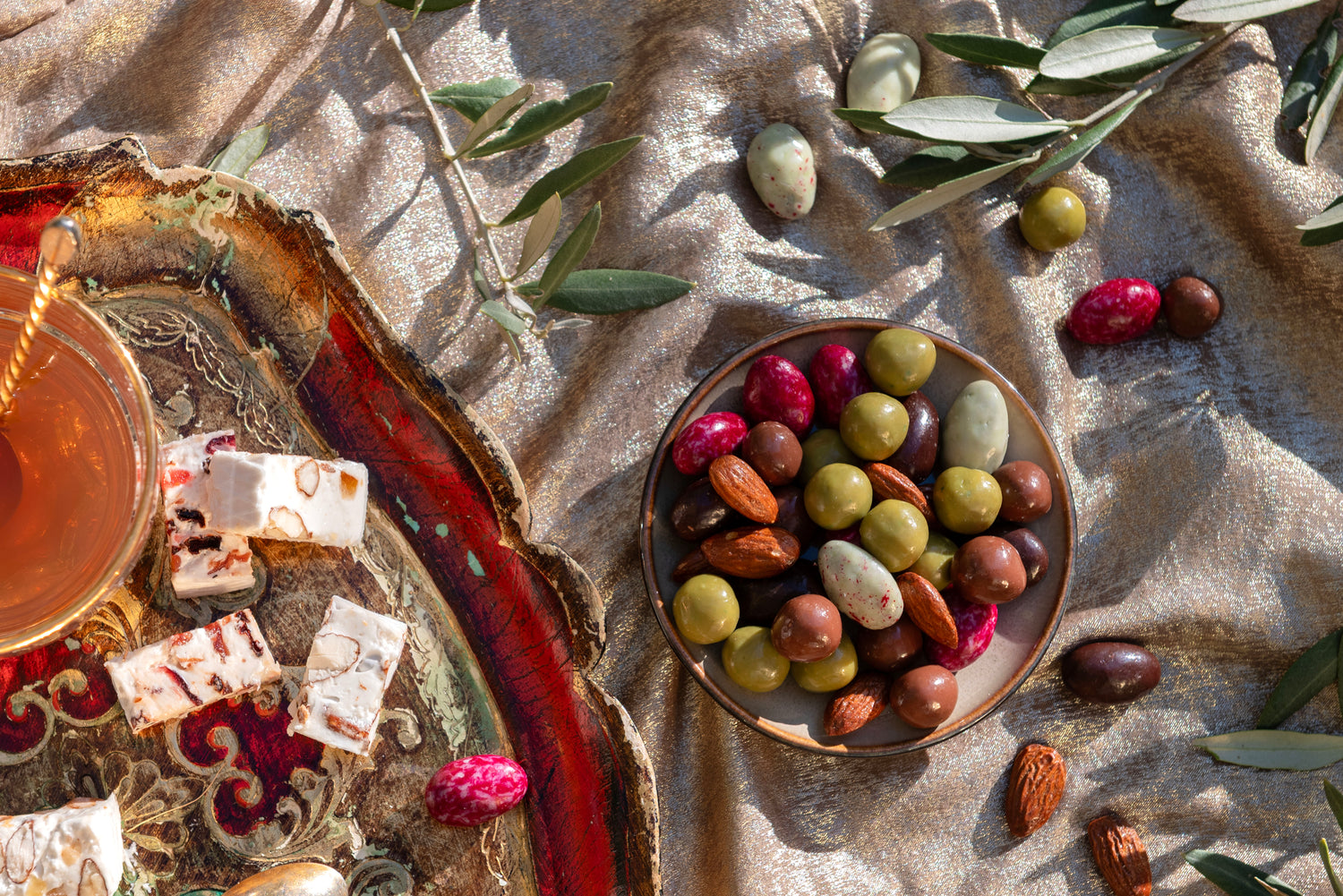 Ballotin : 4 amandes chocolatées