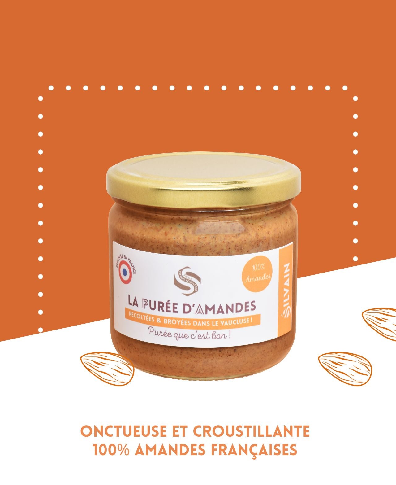 Purée d’amandes 100% SILVAIN