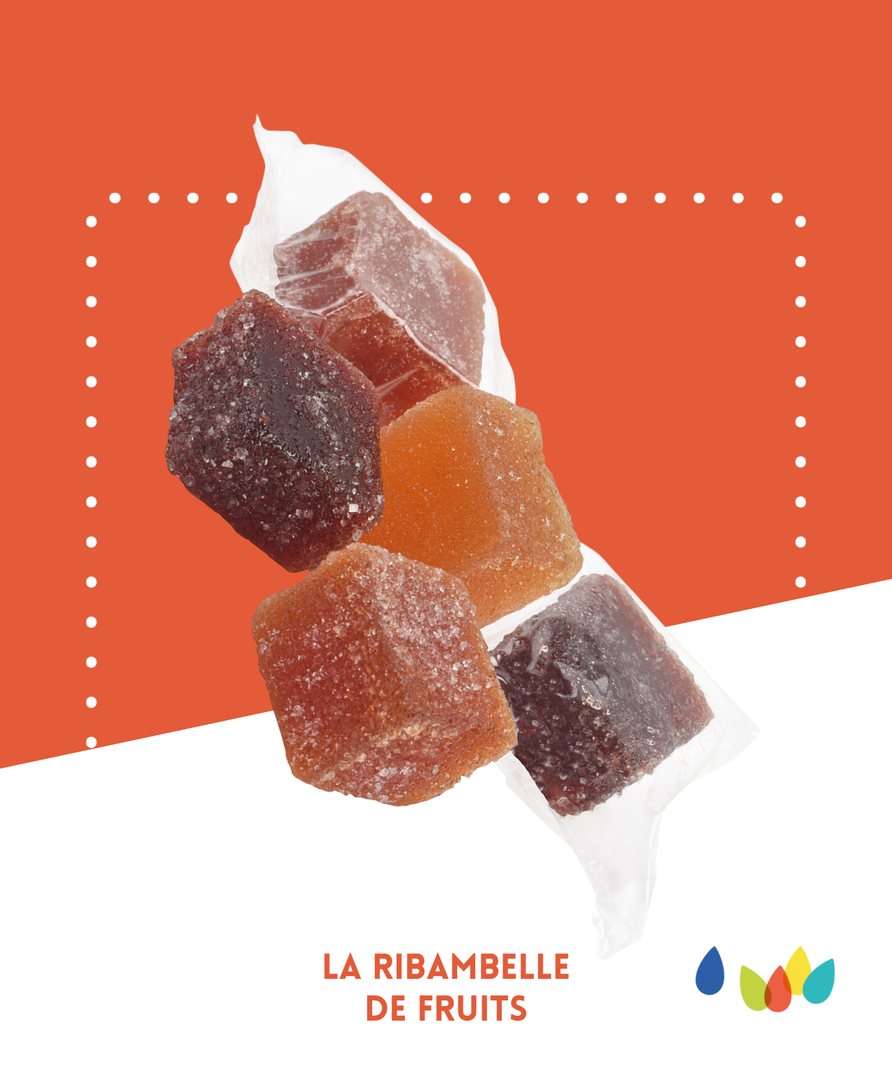 Boîte de pâtes de fruits Les Canailles aux saveurs variées de fruits du terroir provençal.