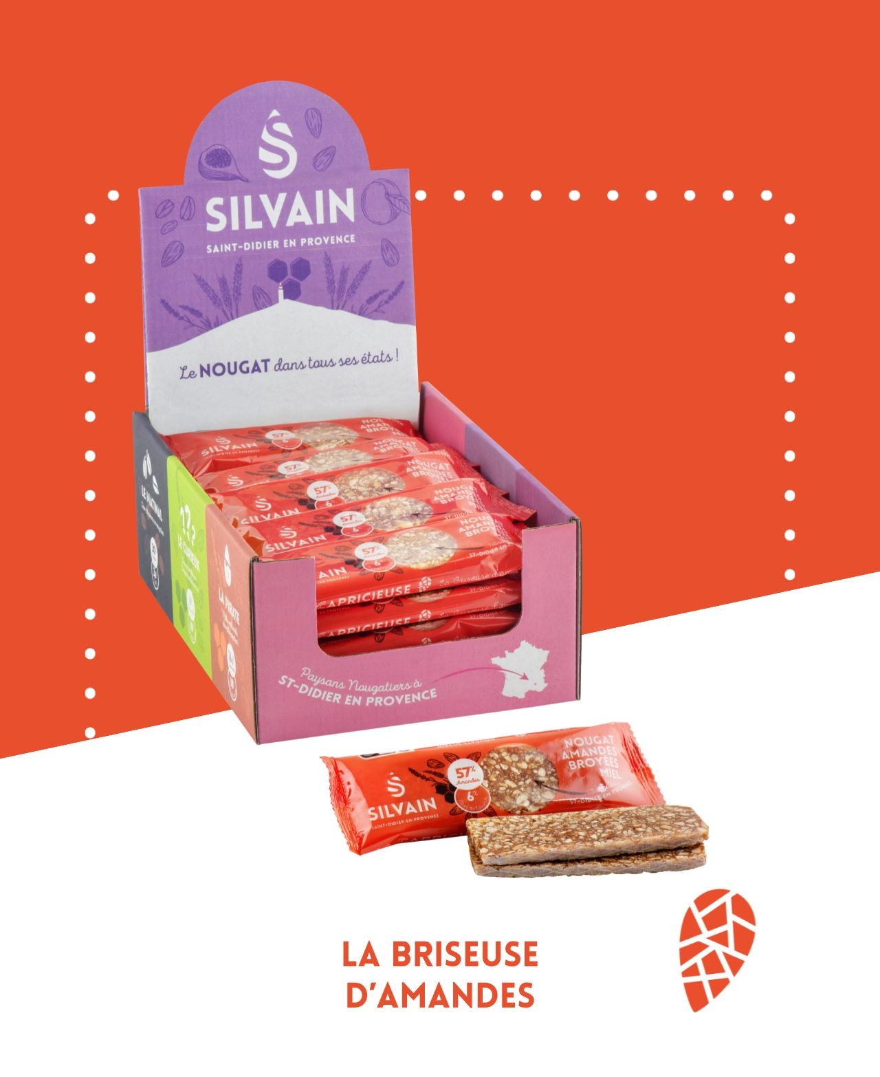 Petit domino croquant aux amandes brisées, miel caramélisé, vanille et whisky La Capricieuse