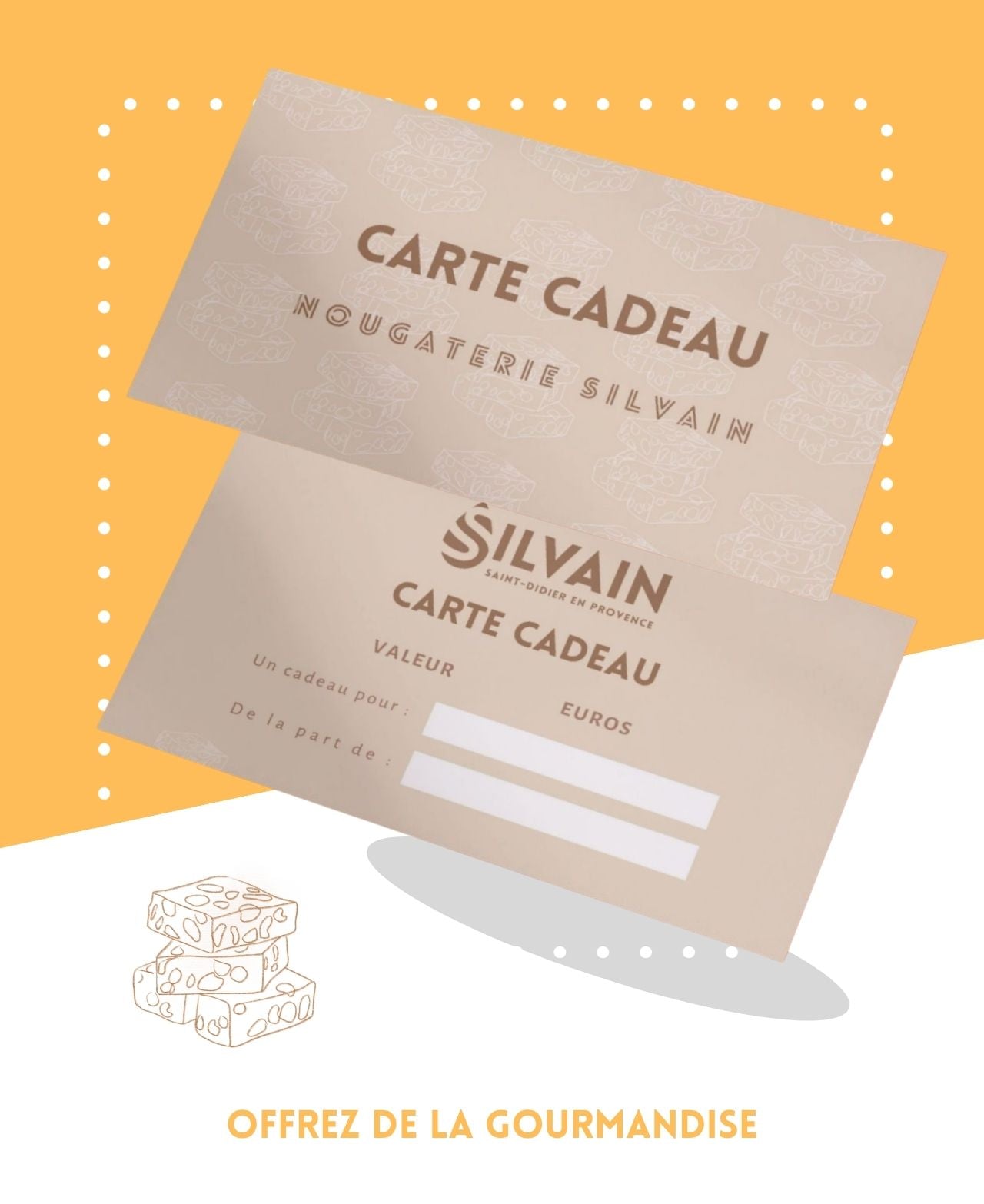Carte cadeau Nougats Silvain