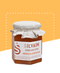 Pot de confiture artisanale d'abricot de Provence sans conservateurs ni colorants.