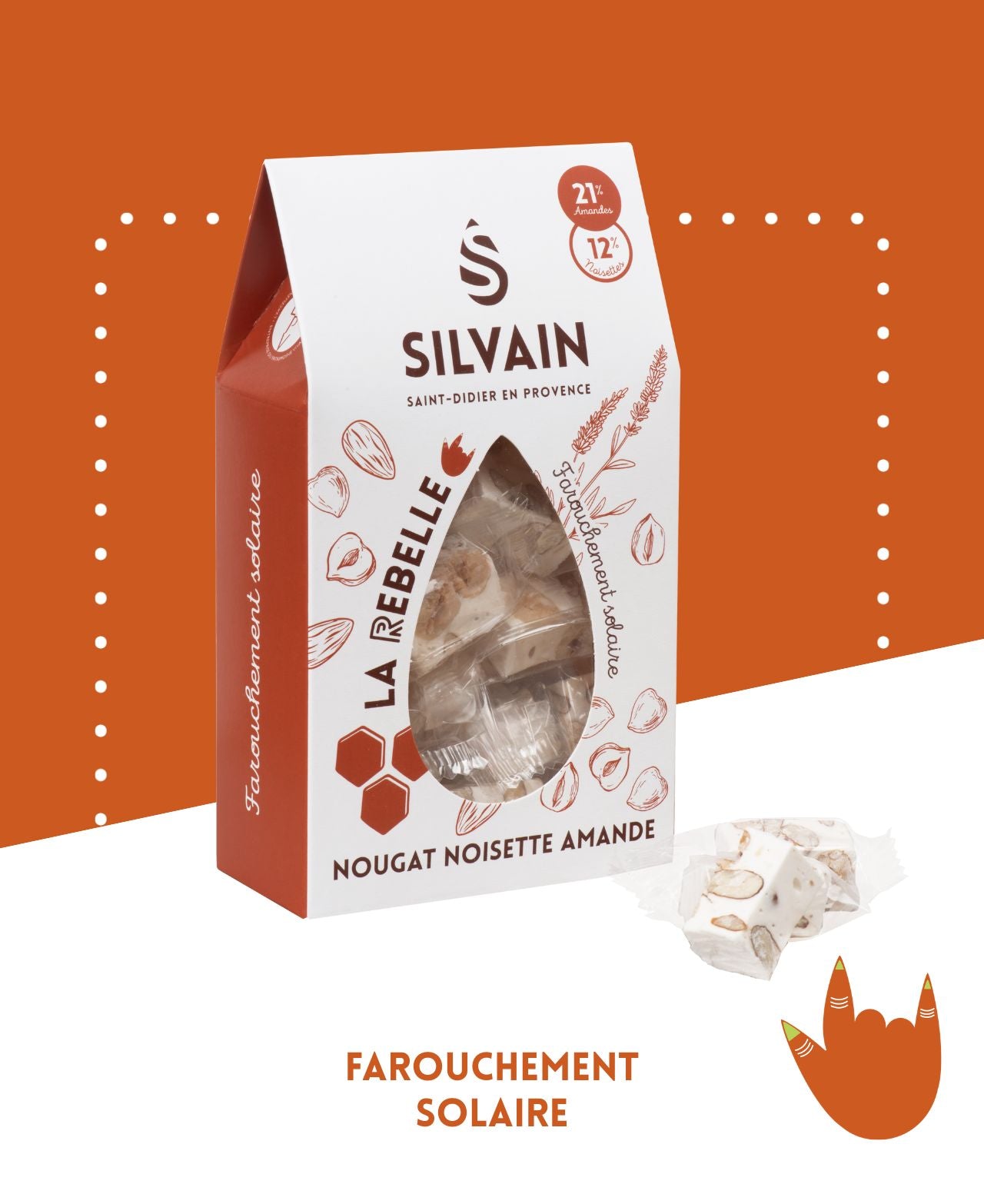 La rebelle - Nougat blanc noisette en sachet en en vrac