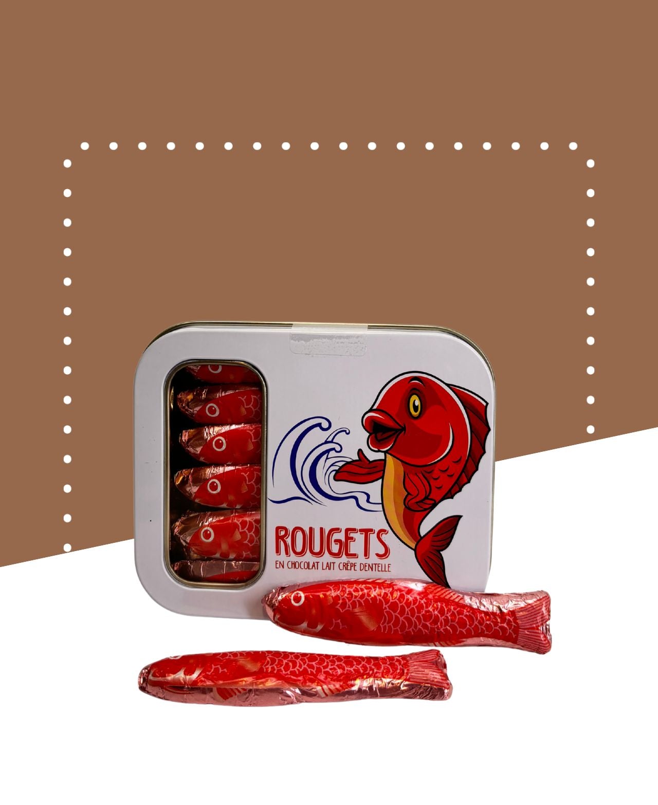 Poissons chocolatées en boite