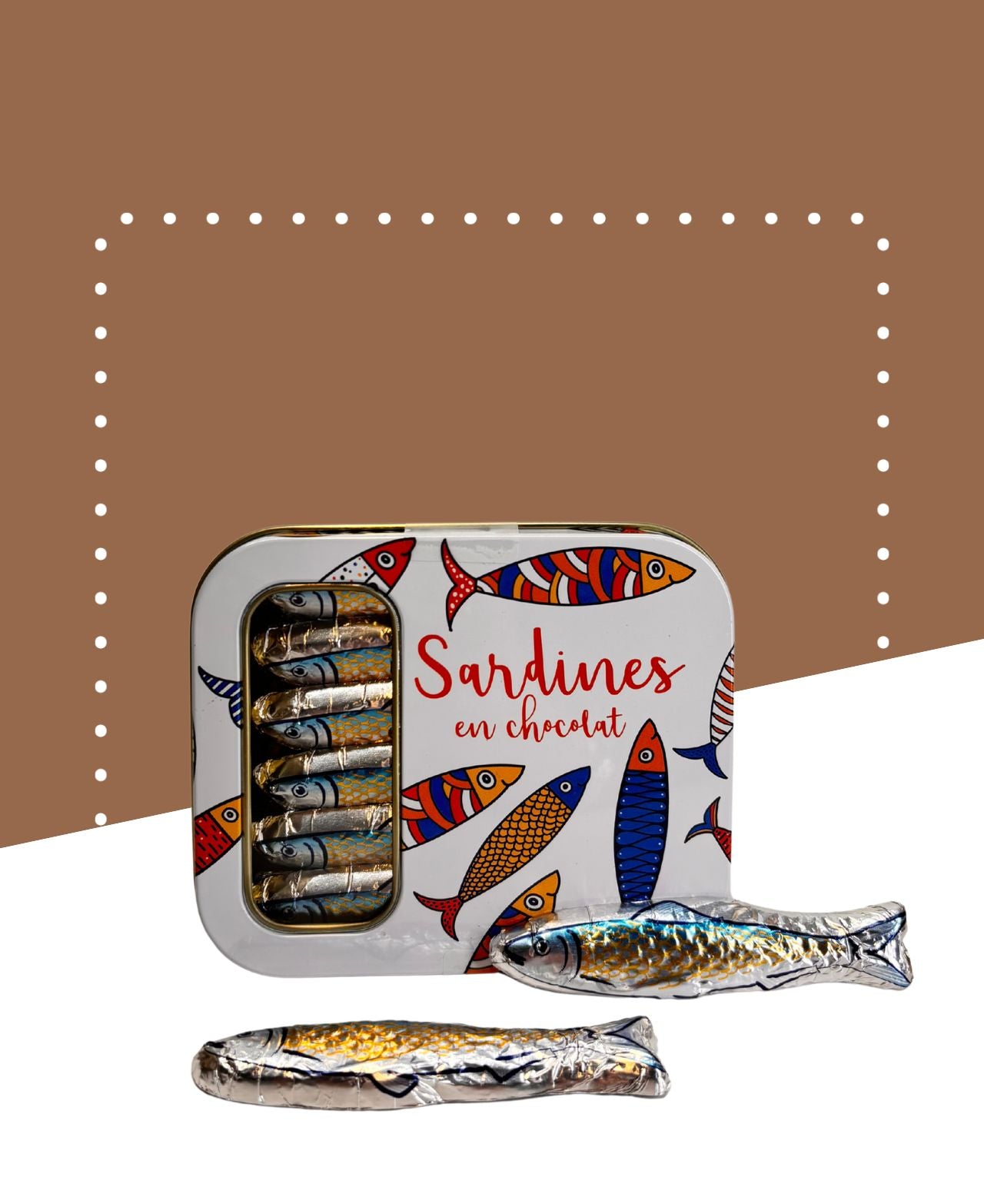 Poissons chocolatées en boite