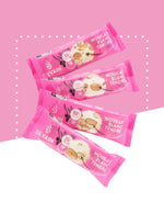 Pack of La Délicate nougat, soft white nougat with almonds and lavender honey.