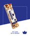 Nougat noir croquant avec amandes, miel caramélisé, arôme d'orange et cognac.
