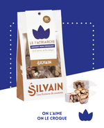 Nougat noir croquant avec amandes, miel caramélisé, orange et cognac.