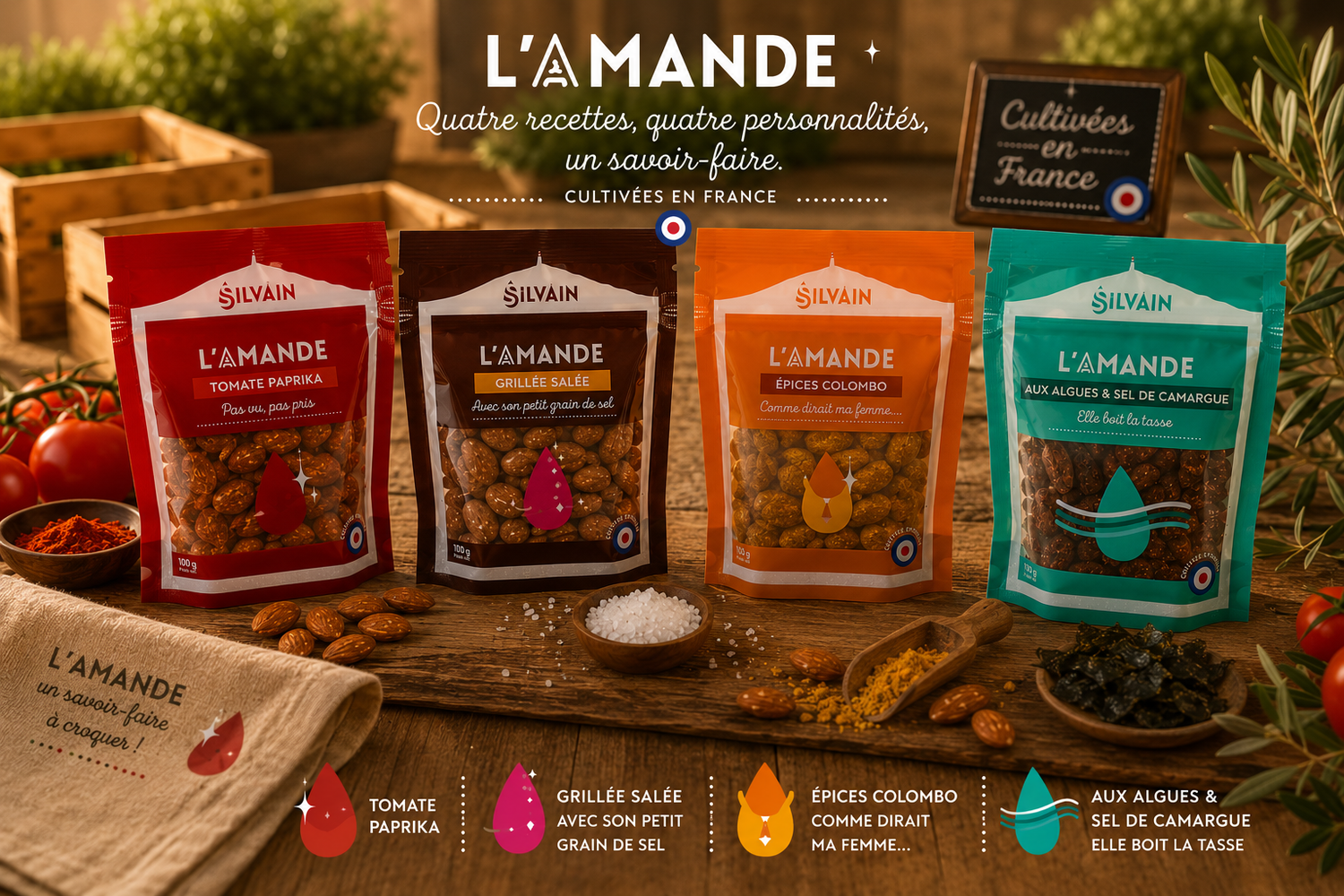 Pack assortiments - Amandes apéritives