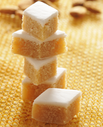 Calisson Silvain featuring almond paste, clementine liqueur, and candied oranges.